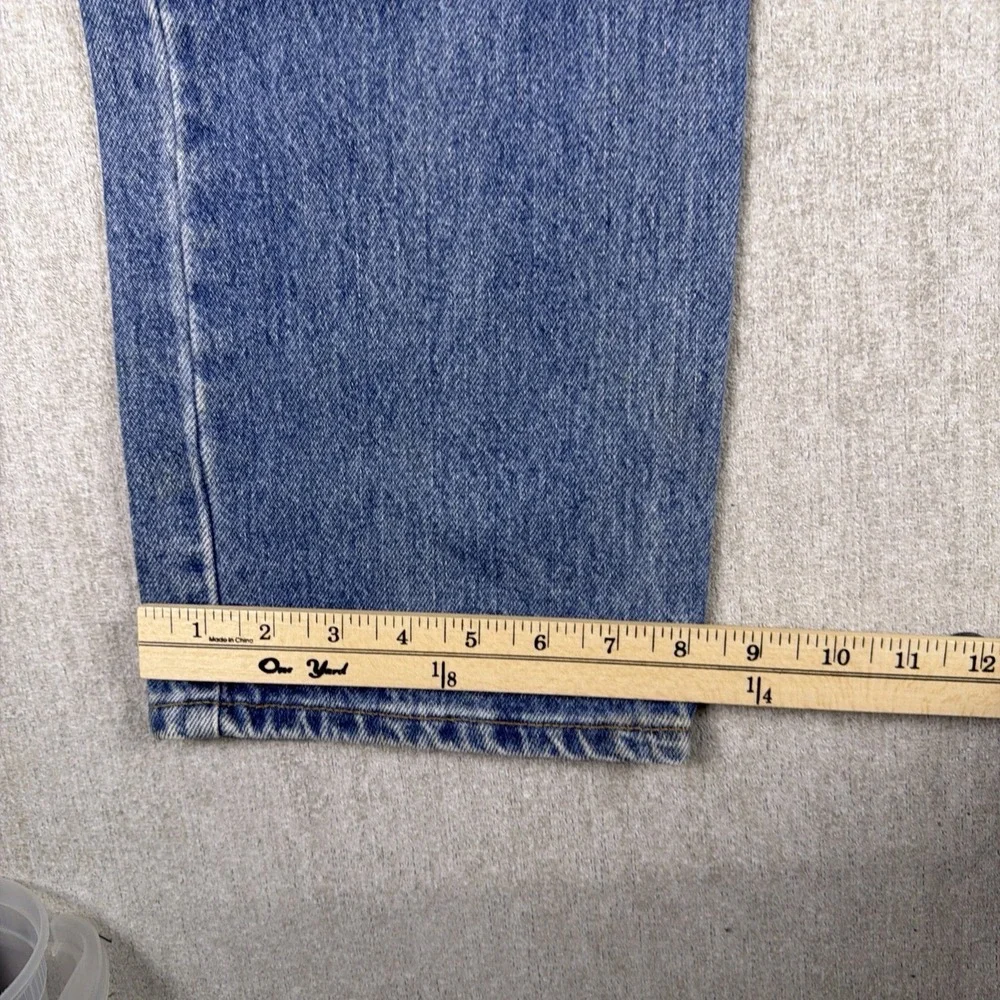 VTG‎ Levis Jeans Men 34 x 30 Straight Leg Medium Wash Red bat wing Made in USA